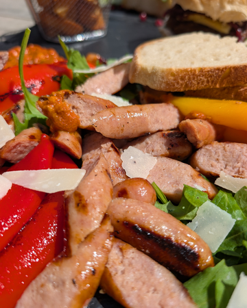 BBQ Sausage & Romesco Sharing Board