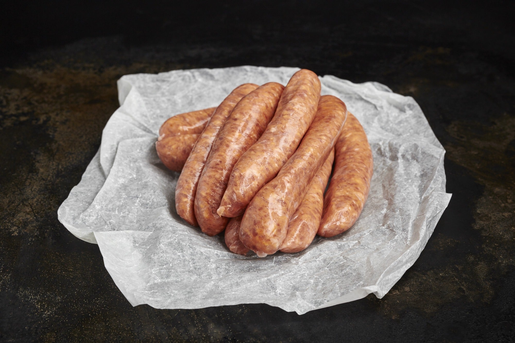 Thin Link British Pork & Tomato Sausages (contains gluten and sulphites)