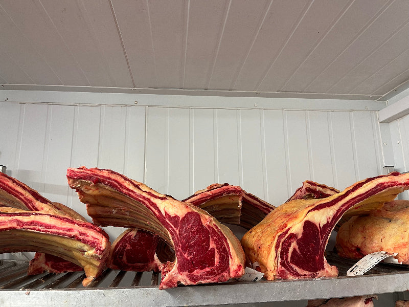 Hazlehead Farm 21 day aged Grass Fed Dexter Tomahawk Steak