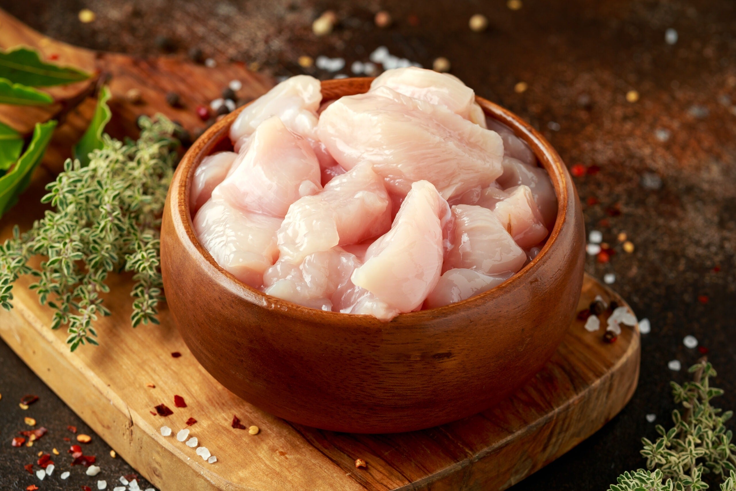 Diced British Chicken Breast Fillets (500 grams)