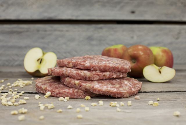 Handmade Pork & Apple Burgers (pack of 4)