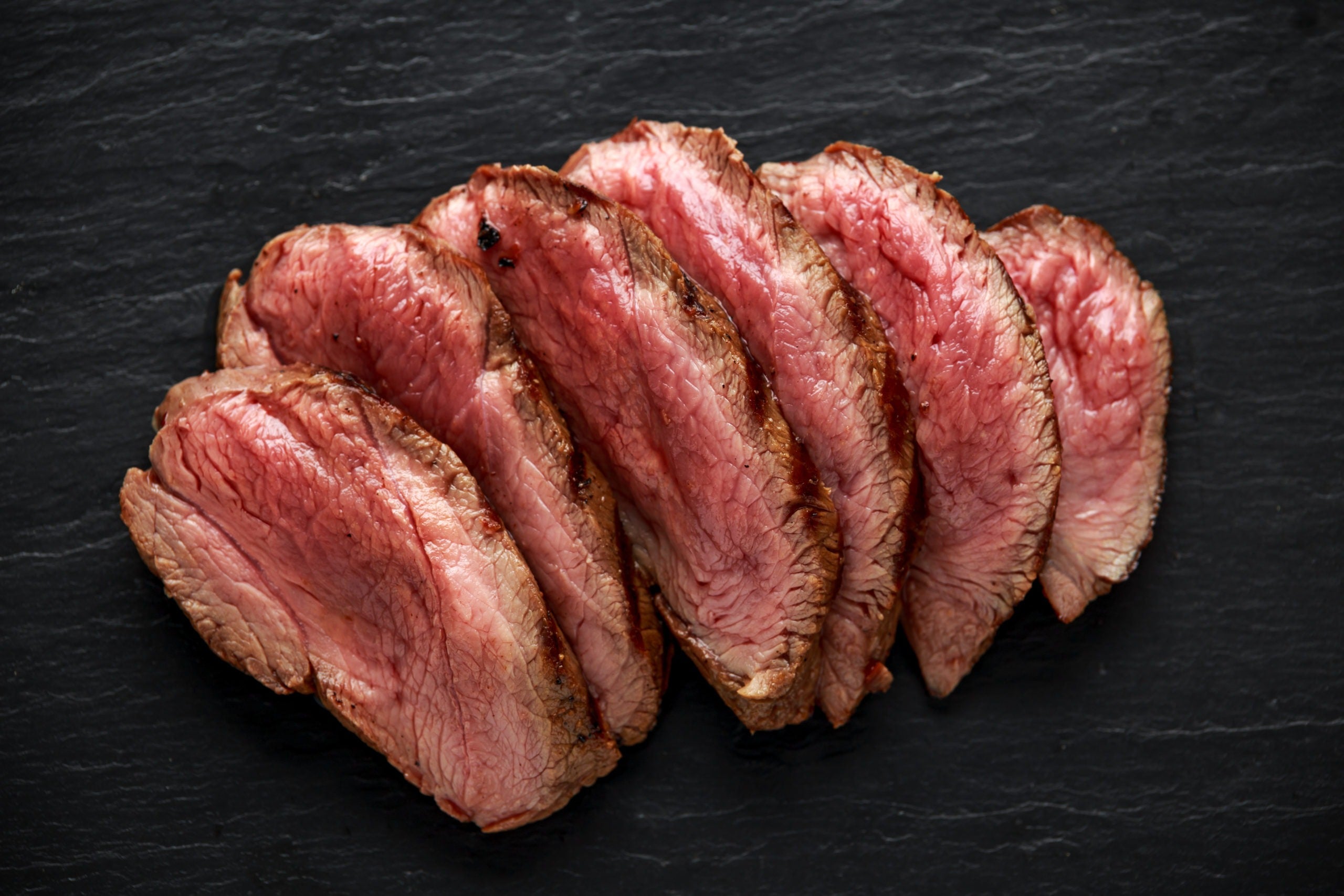 2 x Round Green Farm Venison Haunch Steaks (approx 200 grams per pack)